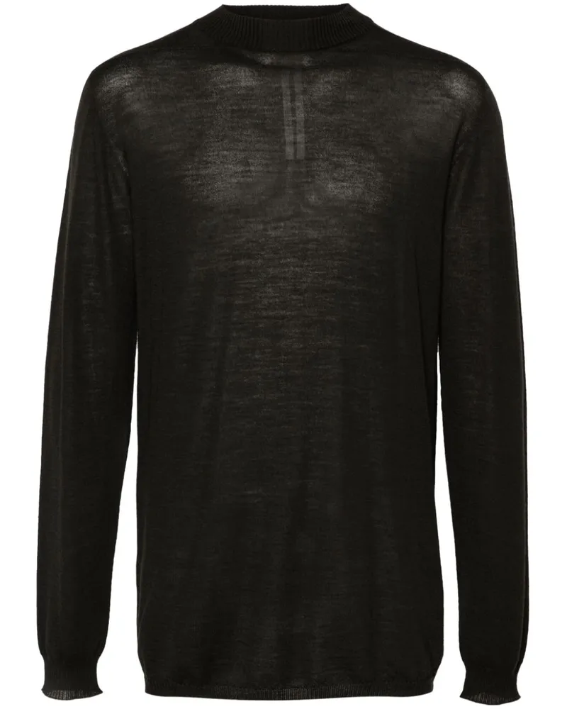 Rick Owens Fein gestrickter Level Lupetto Pullover - Grün Grün