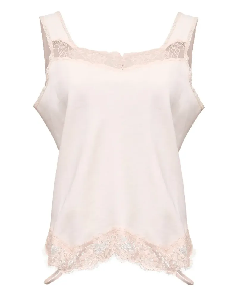 Maison Margiela Top mit Spitze - Rosa Rosa