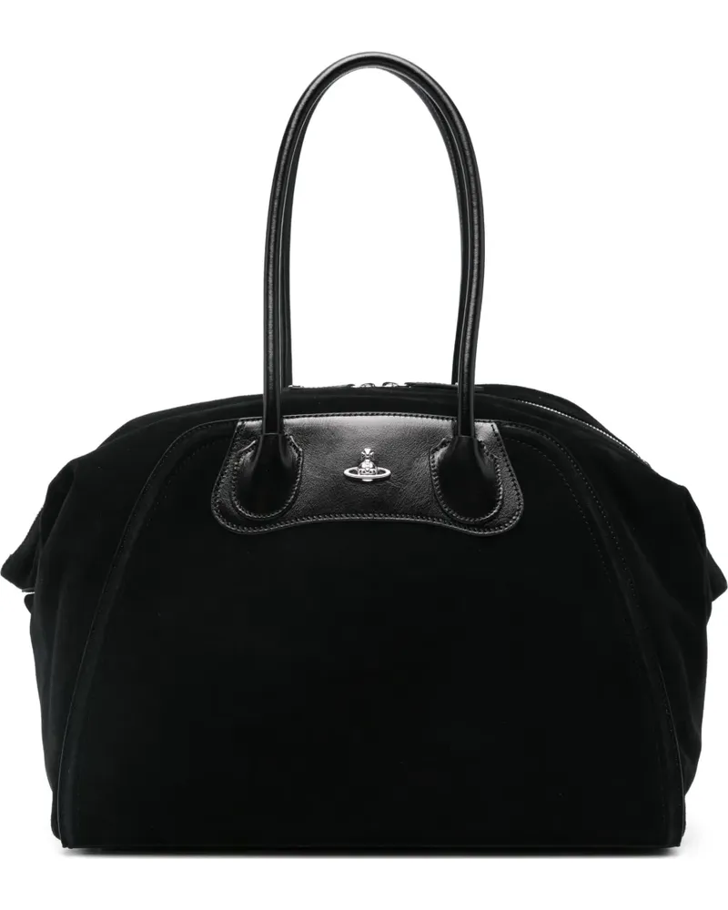 Vivienne Westwood curved-top tote bag - Schwarz Schwarz