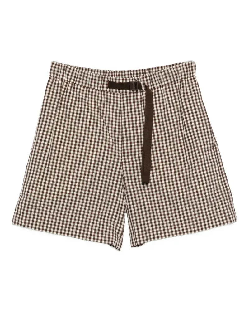 Moncler checked belt shorts - Braun Braun