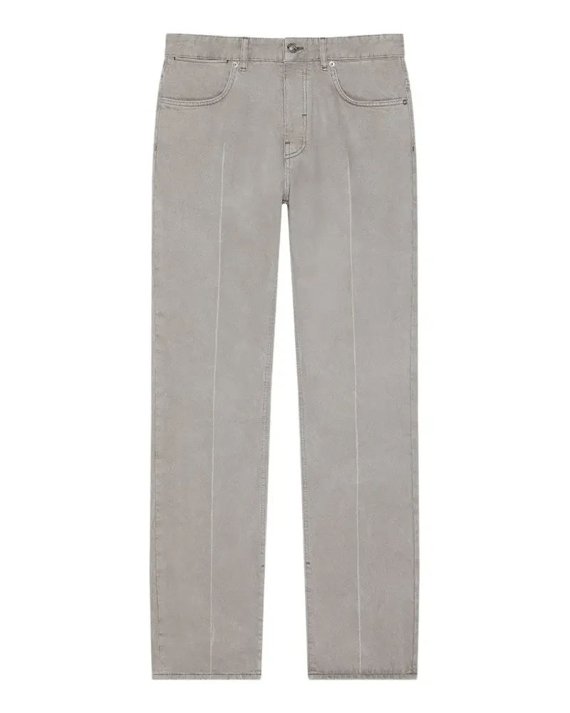 Givenchy straight-fit logo-patch jeans - Grau Grau
