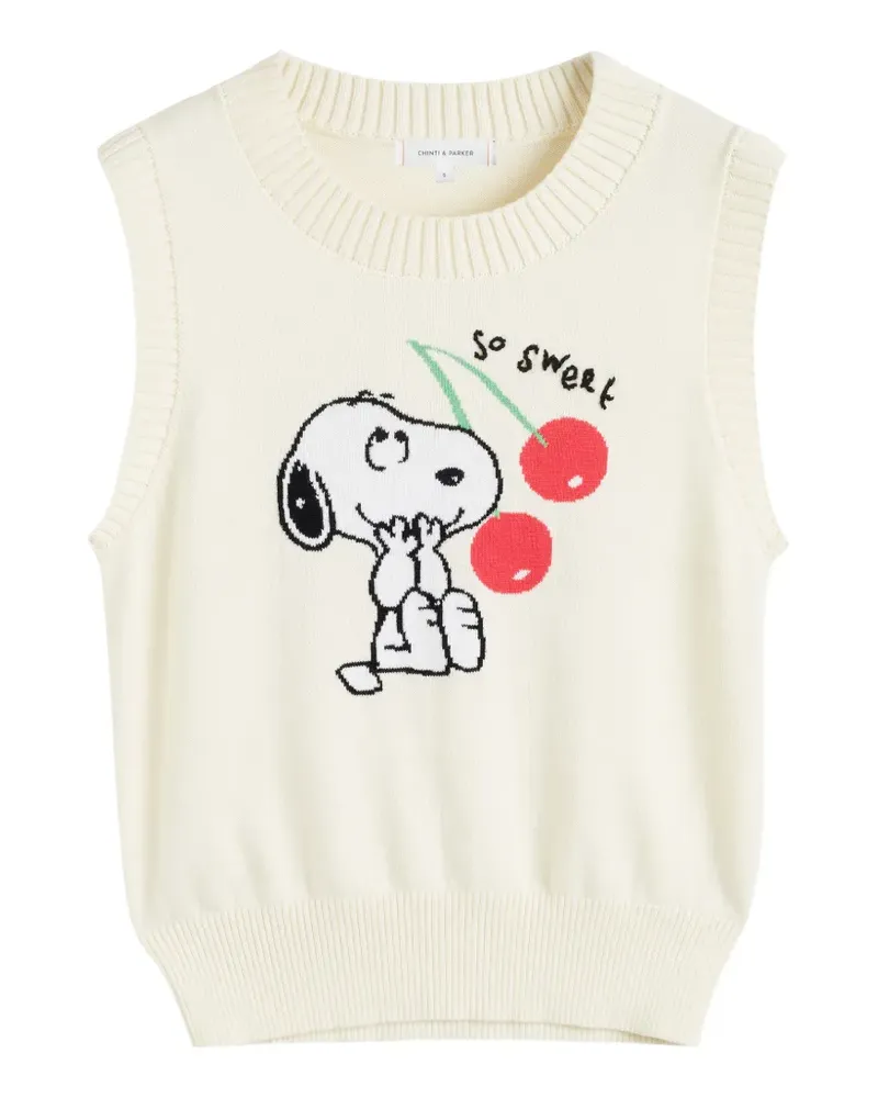 Chinti & Parker Snoopy Tanktop - Weiß Weiß