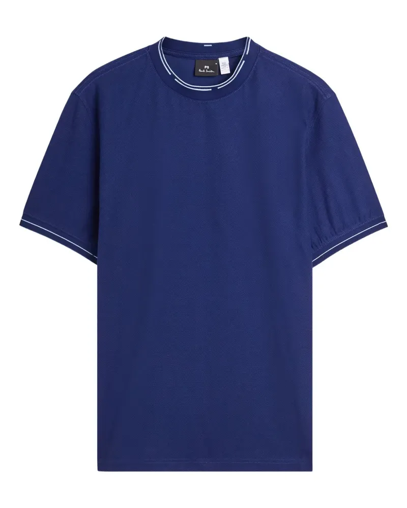 Paul Smith T-Shirt mit Streifendetails - Blau Blau