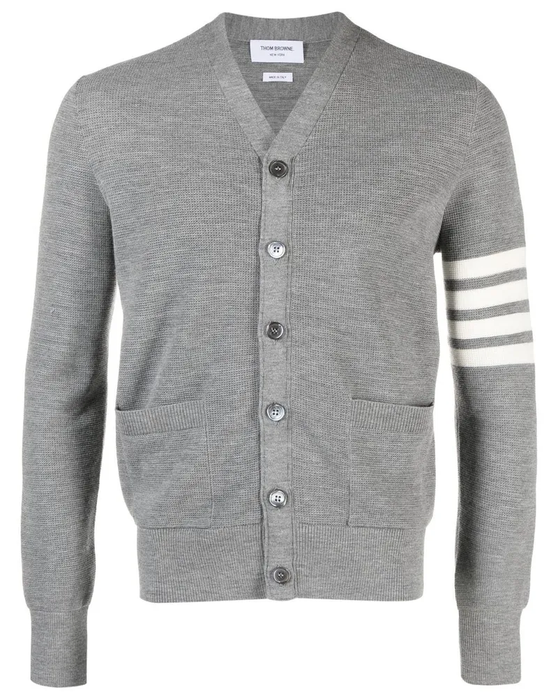 Thom Browne Cardigan mit Streifen - Grau Grau