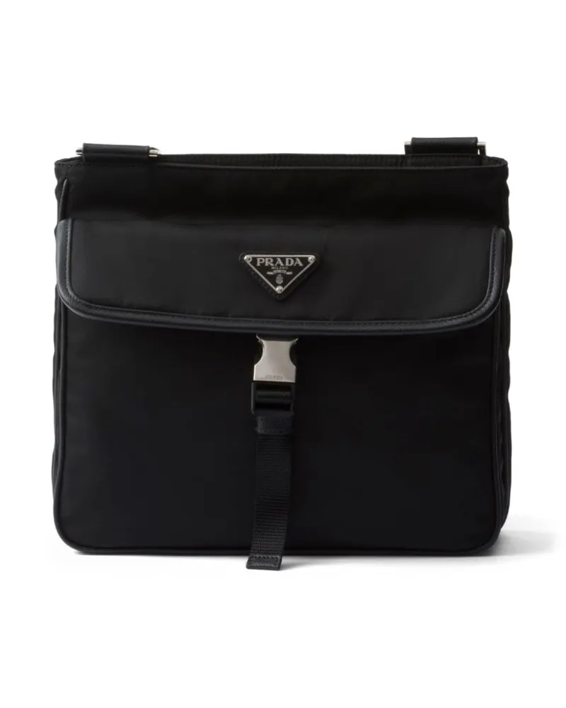 Prada Safiano Schultertasche - Schwarz Schwarz