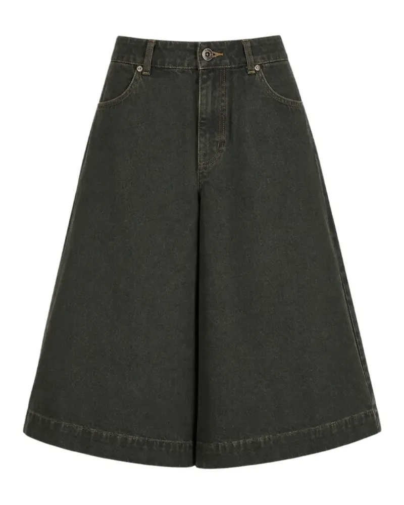 Essentiel Wide-Leg-Shorts in A-Linie - Grau Grau