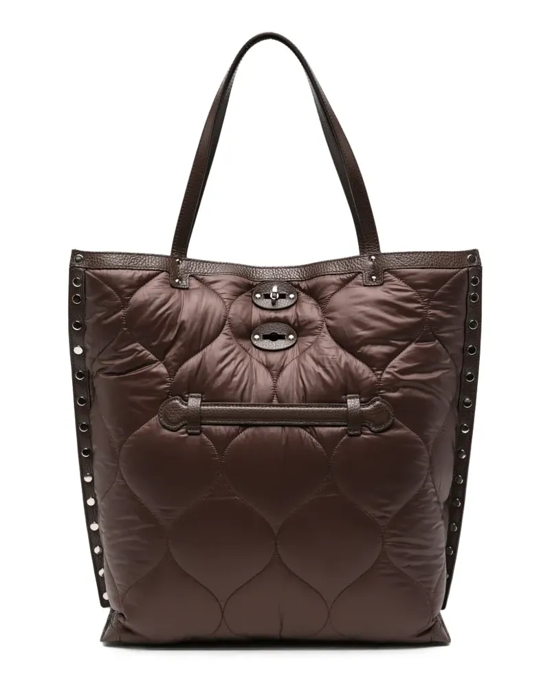 Zanellato A'Spasso mittelgroße Schultertasche - Braun Braun