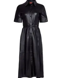 Altuzarra Kiera Lederkleid Schwarz