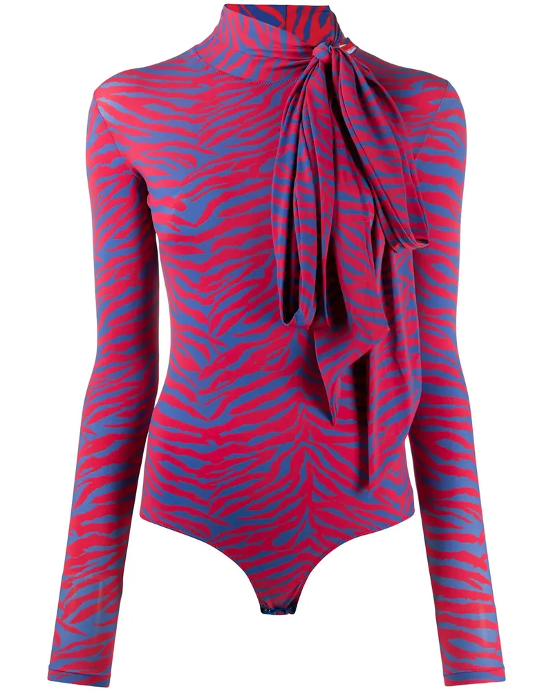 Maison Margiela Body mit Streifen - Rot Rot