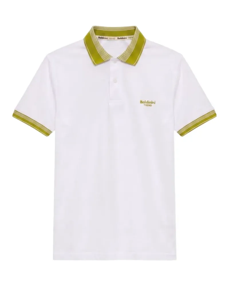 Baldinini logo-detail contrast-trim polo shirt - Weiß Weiß