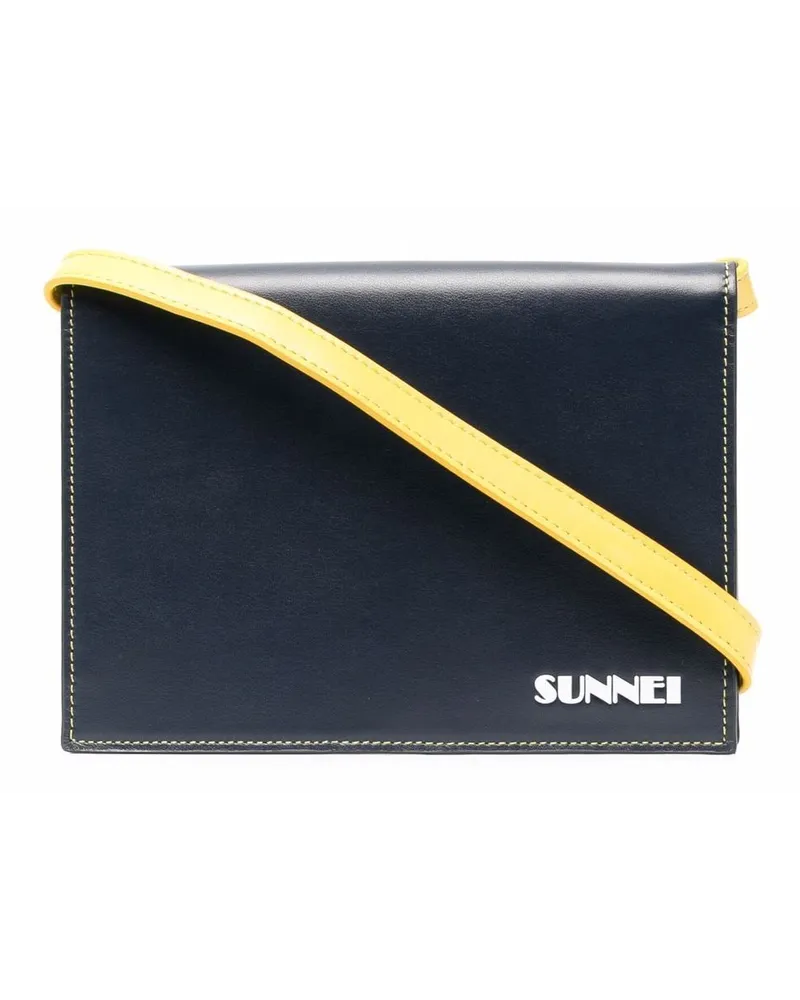 SUNNEI Schultertasche mit Logo Blau