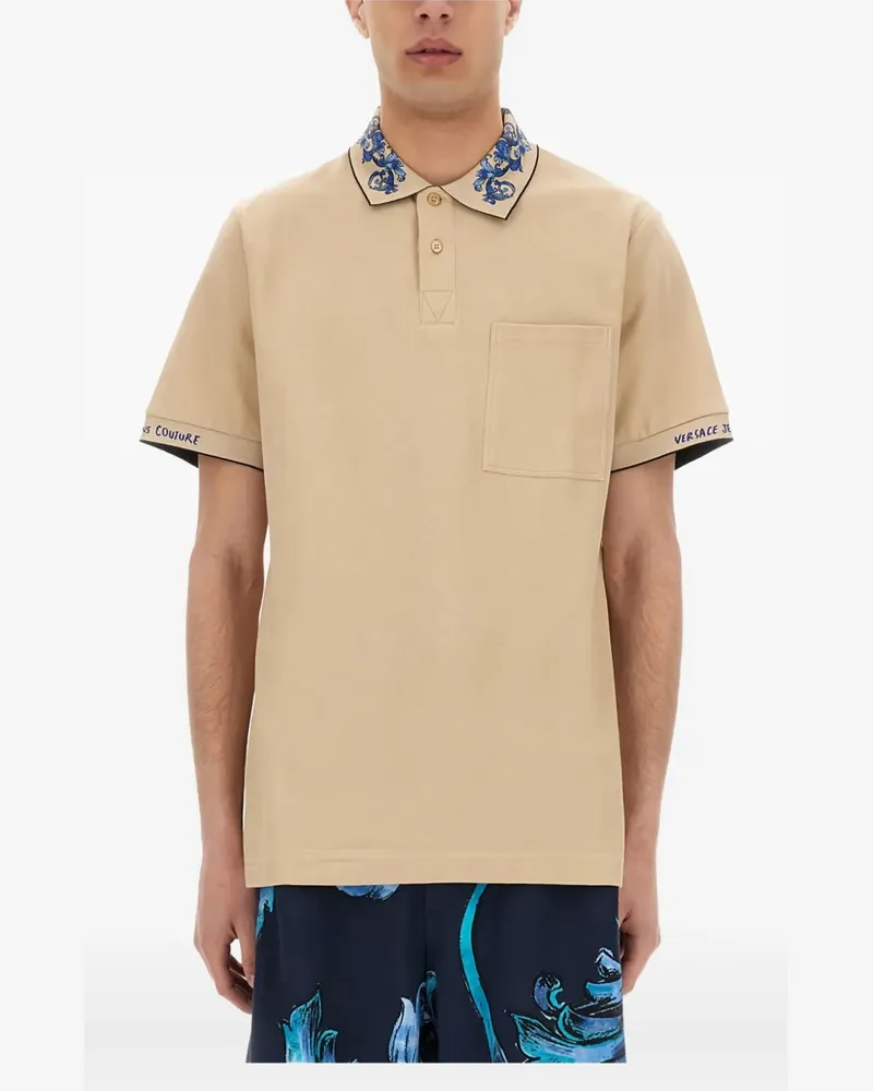 Versace Jeans Klassisches Poloshirt - Nude Nude