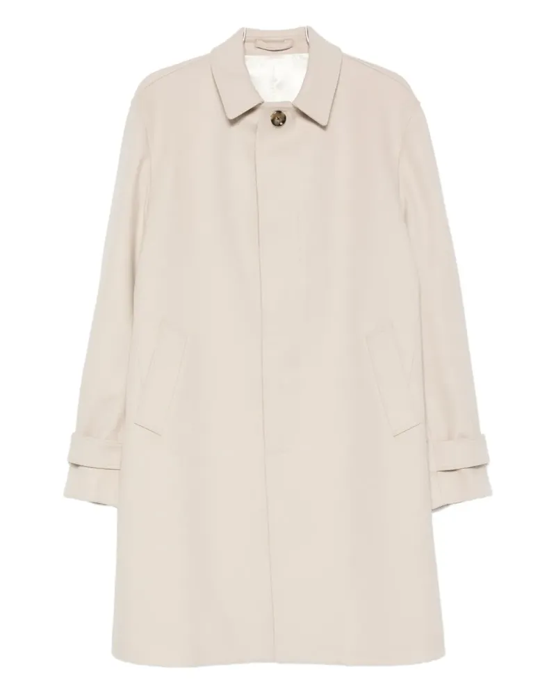 LARDINI Geknöpfter Mantel mit Klappentasche - Nude Nude