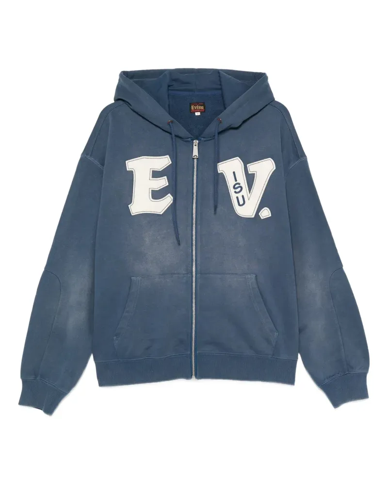 Evisu Kapuzenjacke mit Reißverschluss - Blau Blau