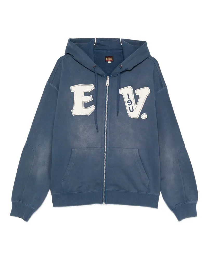 Evisu Kapuzenjacke mit Reißverschluss - Blau Blau