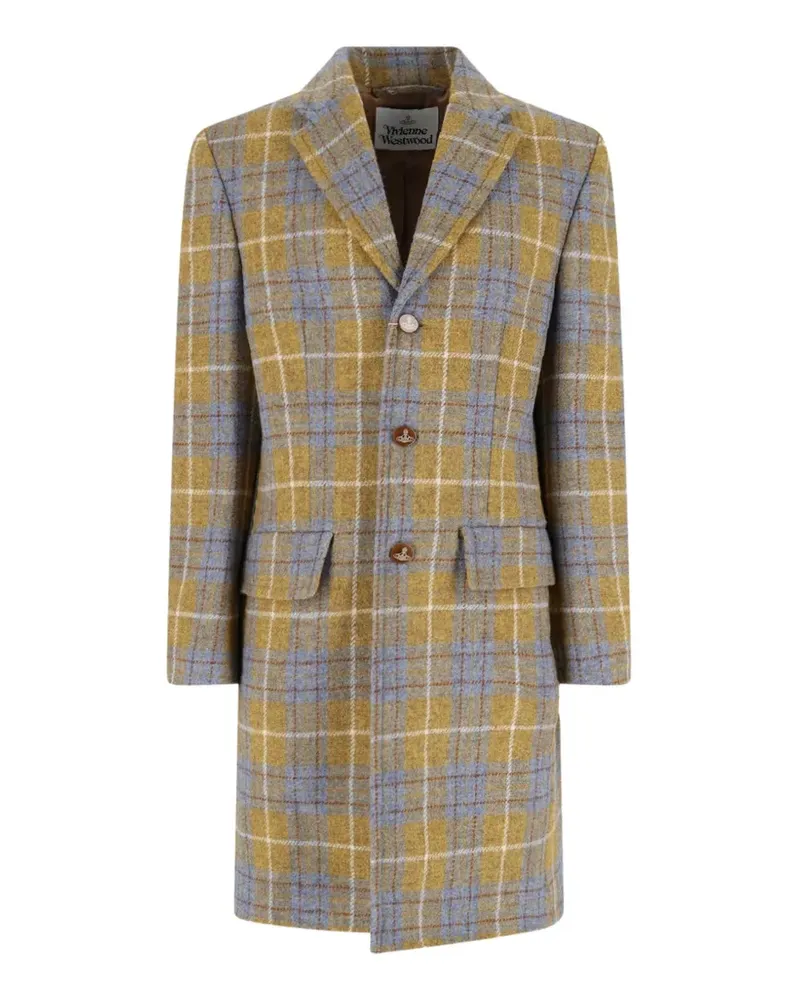Vivienne Westwood Harris Tweed check coat - Gelb Gelb
