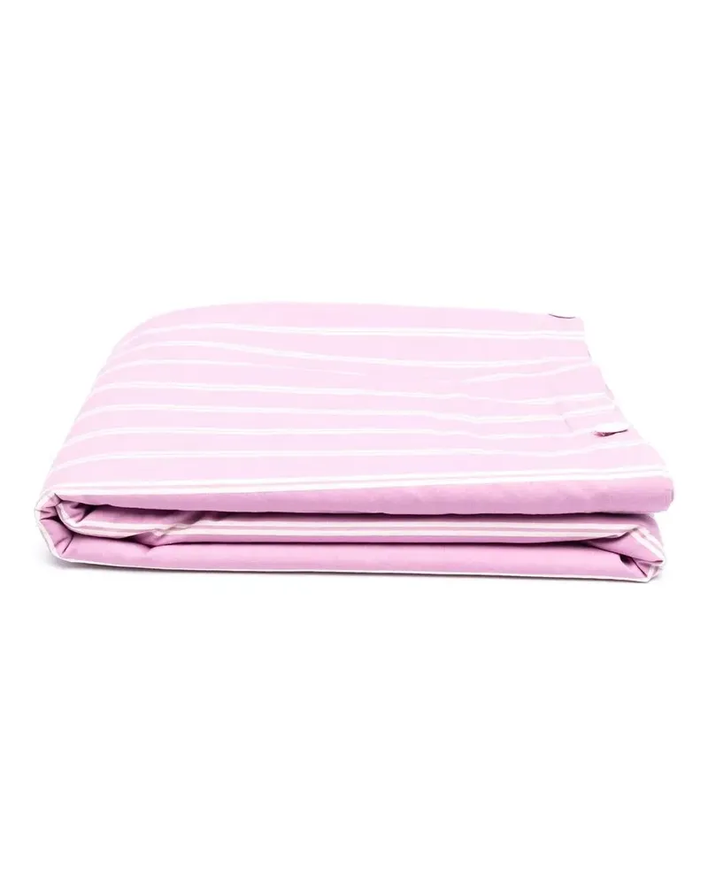 TEKLA Bettbezug mit Nadelstreifen - Rosa Rosa
