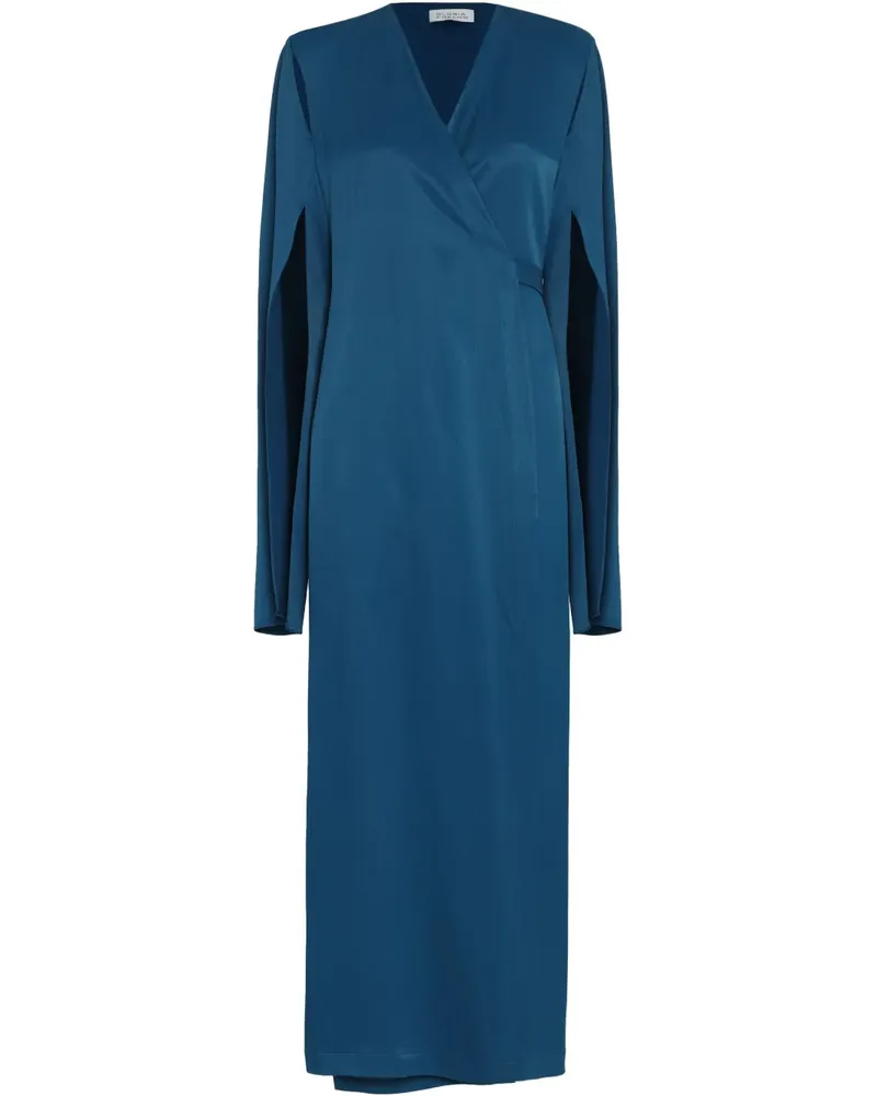 Gloria Coelho Kleid mit V-Ausschnitt - Blau Blau