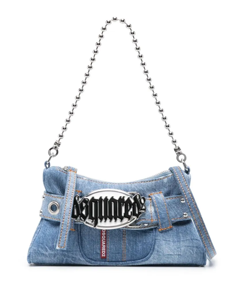 Dsquared2 Gothic Belt Denim-Clutch - Blau Blau