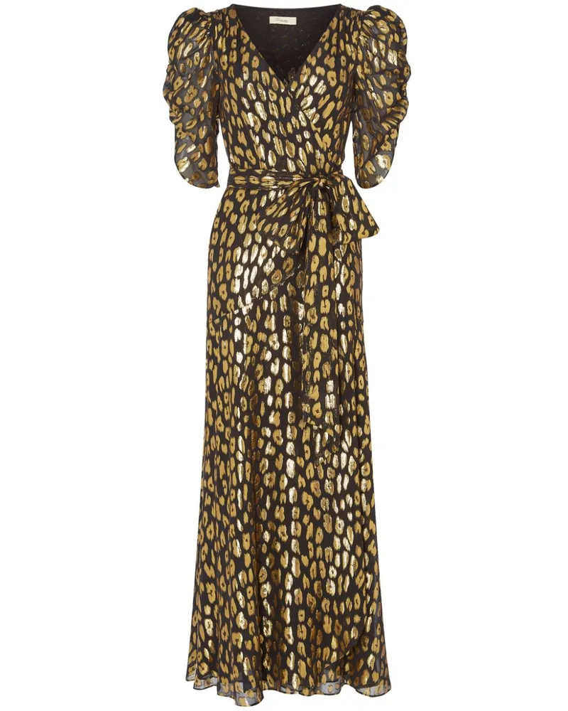 Temperley London Kyra Midikleid - Schwarz Schwarz