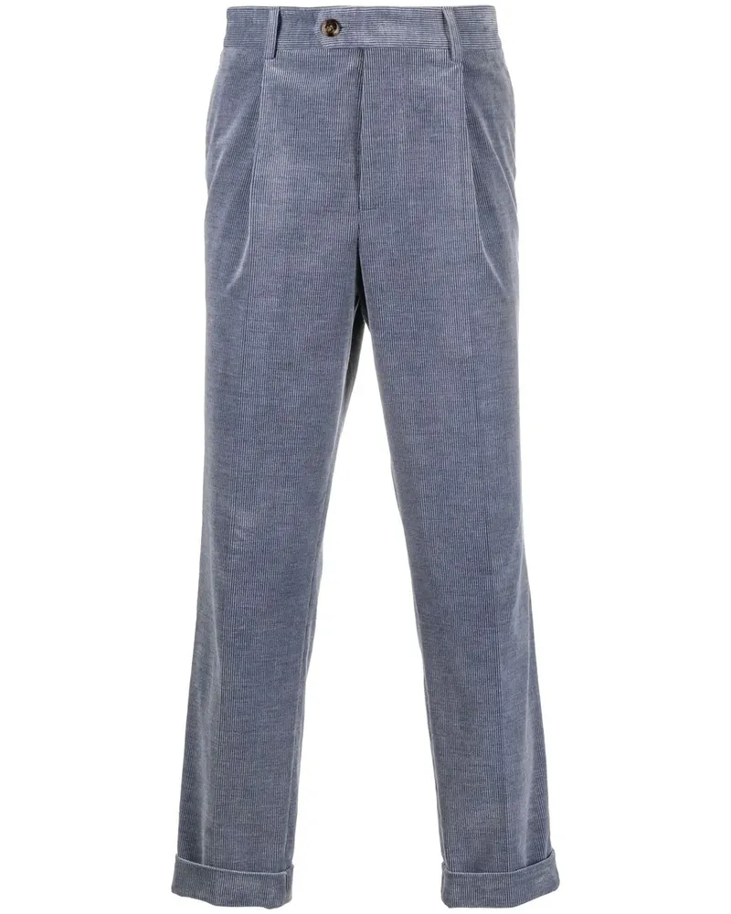 Brunello Cucinelli Cordhose mit geradem Bein - Blau Blau