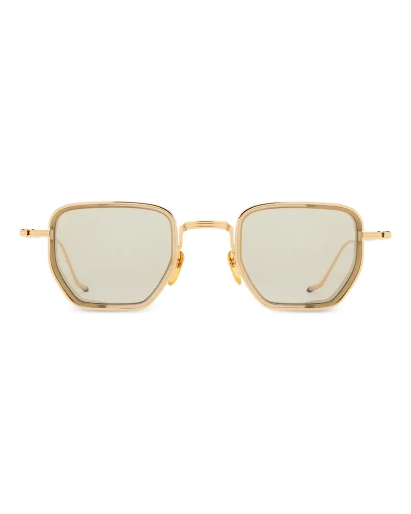 Jacques Marie Mage Atkins Sonnenbrille mit geometrischem Gestell - Gold Gold