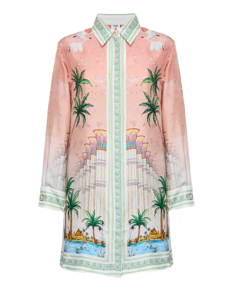 Casablanca Paris Minikleid mit grafischem Print - Rosa Rosa