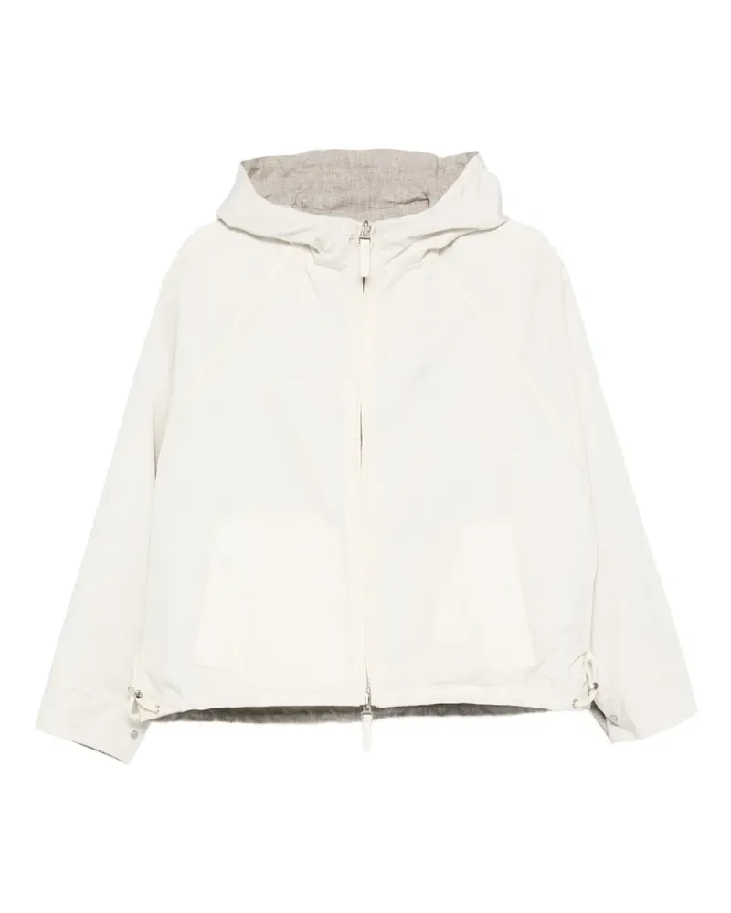 Yves Salomon reversible hooded jacket - Nude Nude