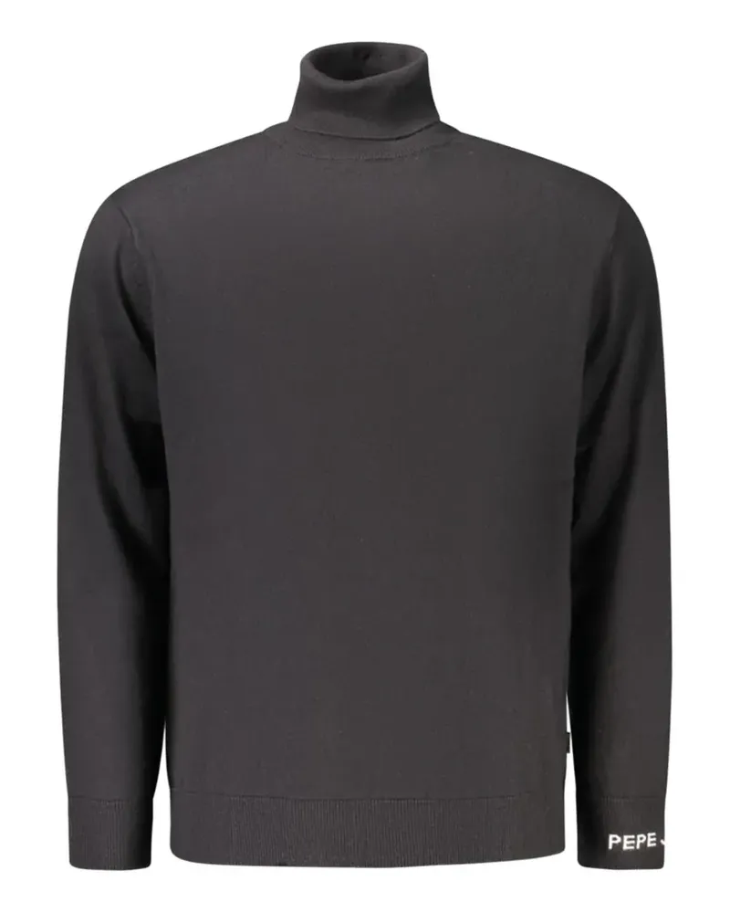 Pepe Jeans ribbed-knit turtleneck cotton sweater - Grau Grau