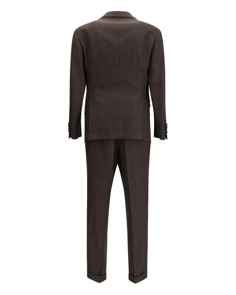Brunello Cucinelli check-pattern suit - Braun Braun