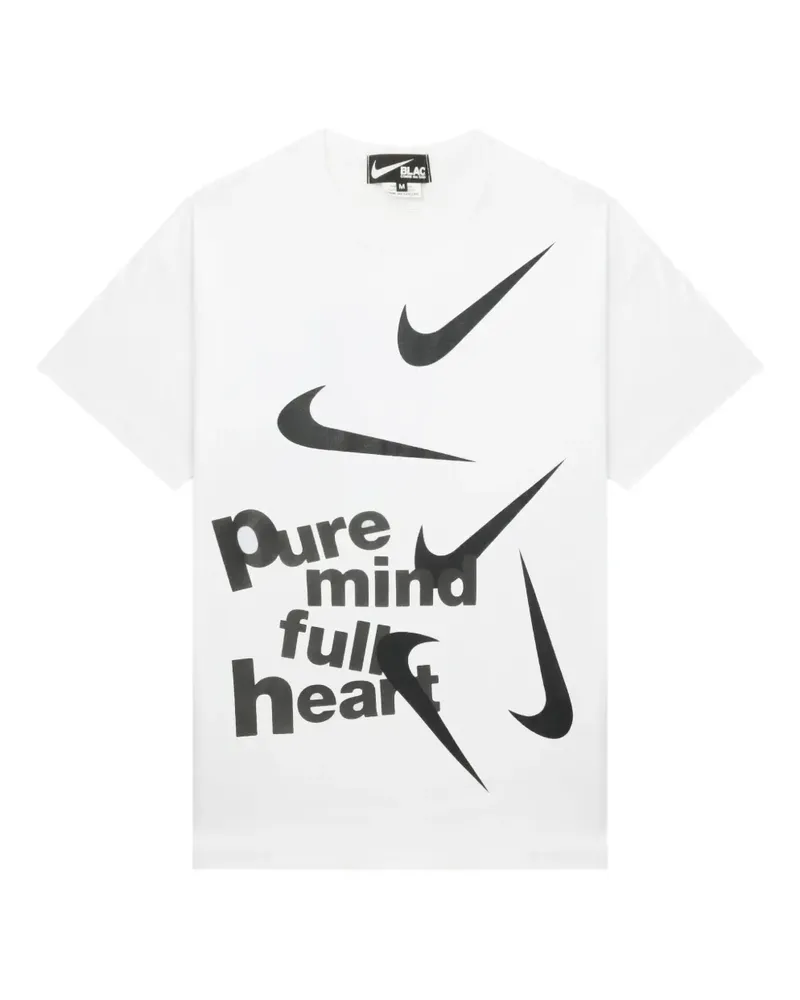 Comme des Garçons x Nike T-Shirt mit grafischem Print - Weiß Weiß