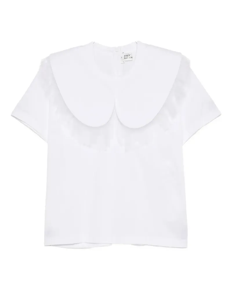 Noir Kei Ninomiya ruffled-lace top - Weiß Weiß