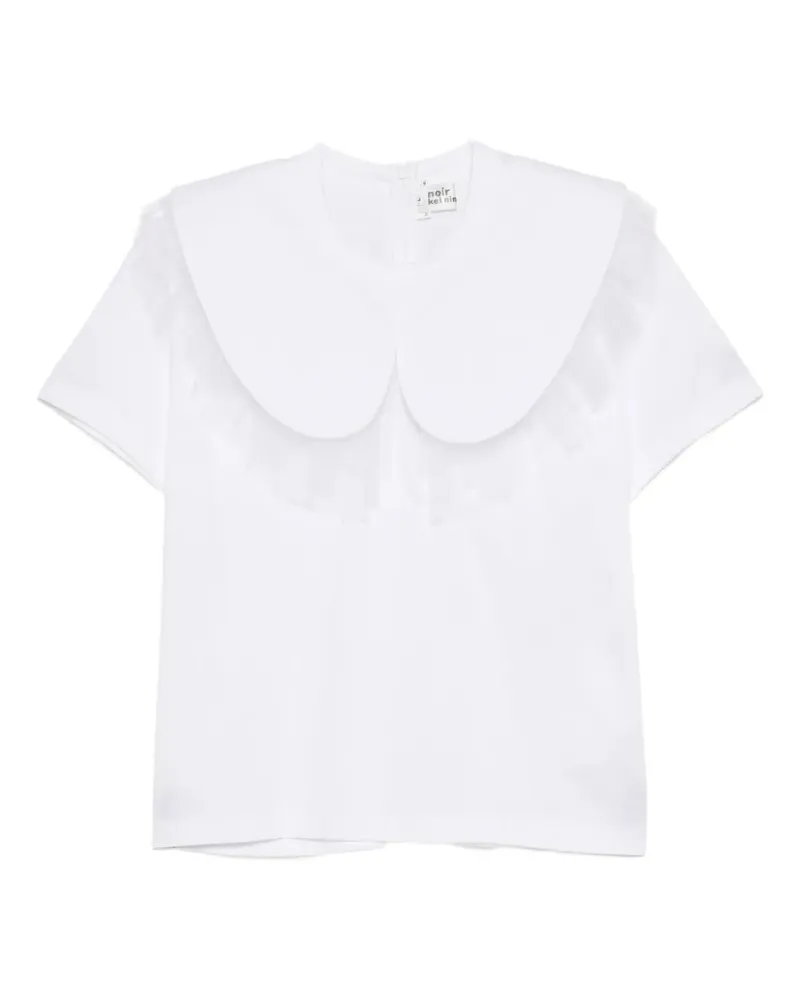 Noir Kei Ninomiya Top mit Rüschenspitze - Weiß Weiß