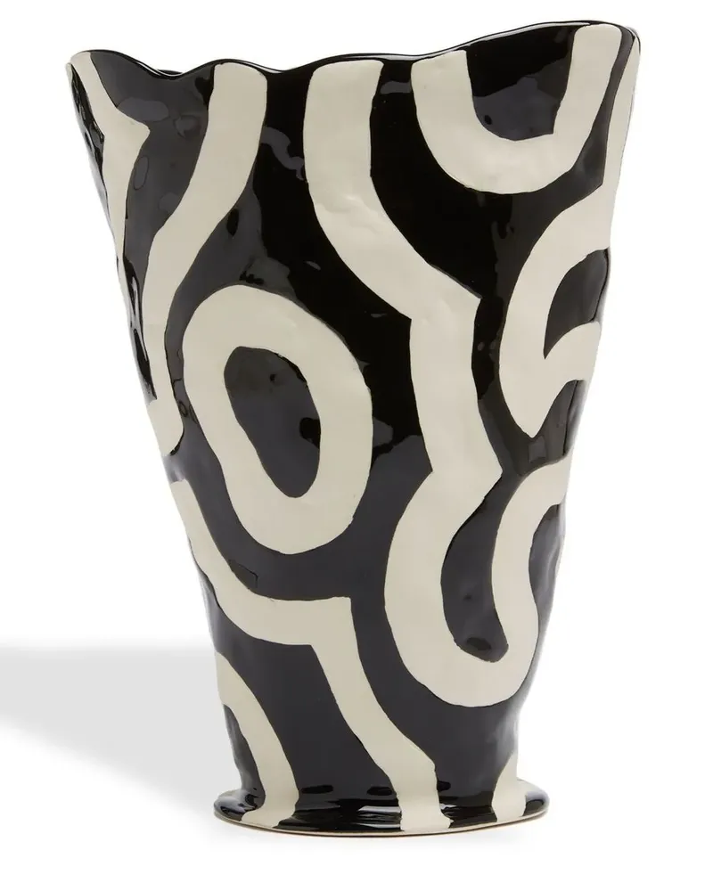 Hay Shadow Vase (25 cm) - Schwarz Schwarz