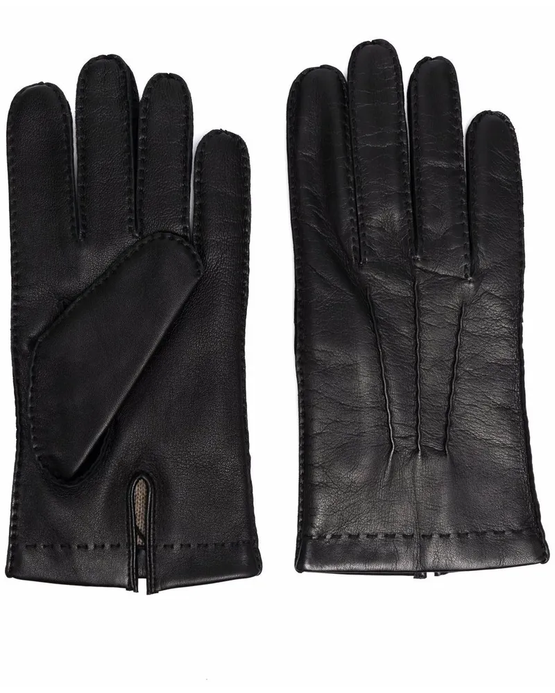 MACKINTOSH Shaftesbury Handschuhe aus Leder Schwarz