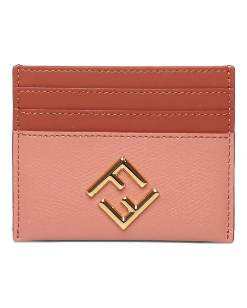 Fendi logo-plaque cardholder - Rosa Rosa