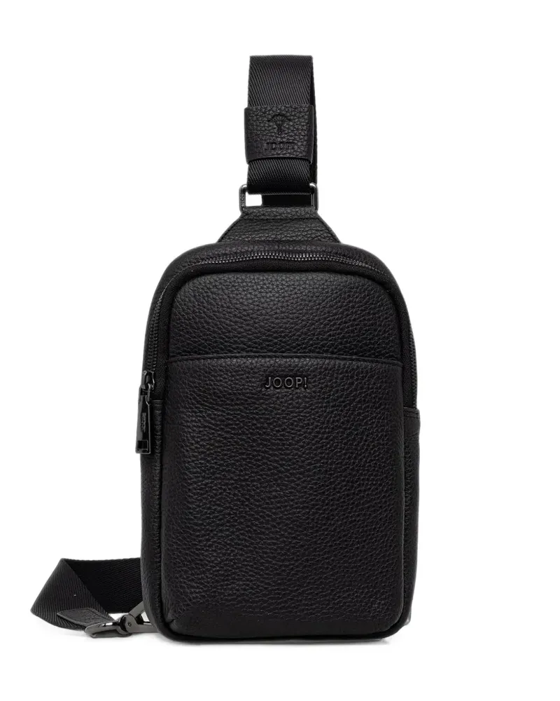 JOOP! grained leather messenger bag - Schwarz Schwarz