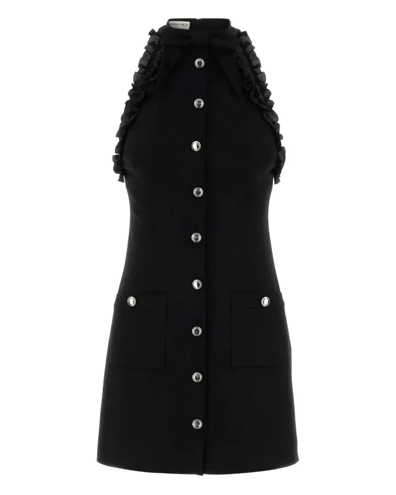 Alessandra Rich bow-embellished crepe dress - Schwarz Schwarz
