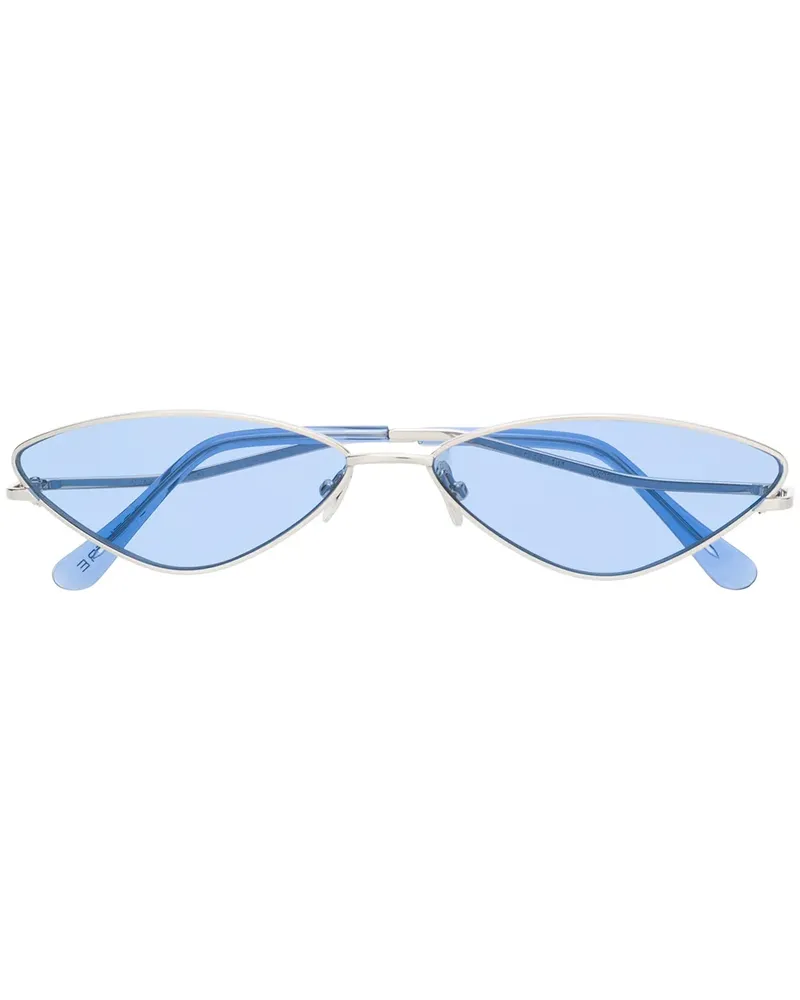 Spektre Schmale Cat-Eye-Sonnenbrille - Silber Silber