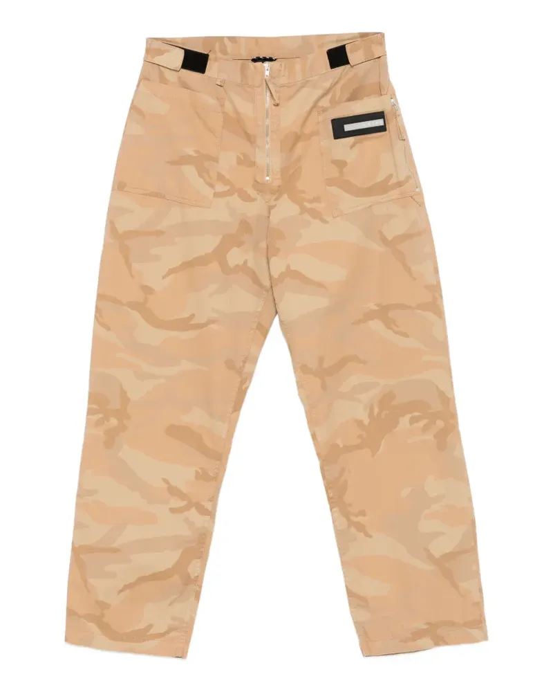 Aries camouflage straight trousers - Nude Nude