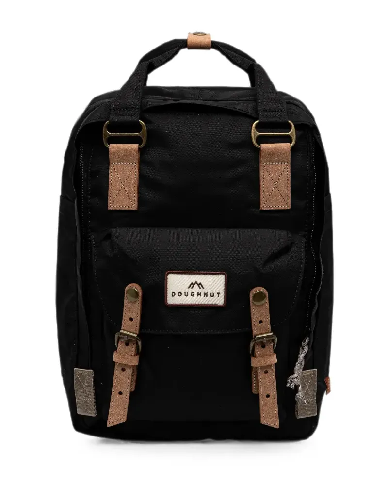 DOUGHNUT logo-patch buckle-fastening backpack - Schwarz Schwarz