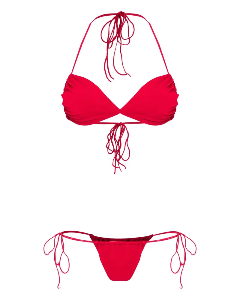 Amir Slama Bikini mit Schnürung - Rot Rot