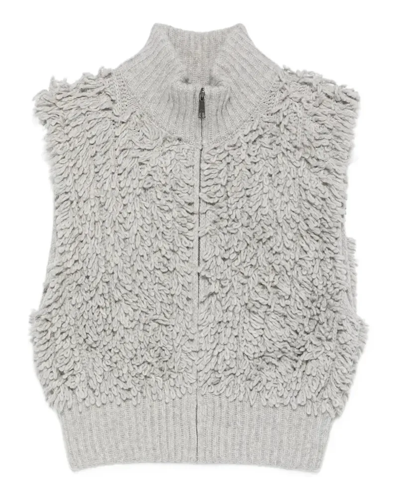 Drykorn Fukuo zip-up gilet - Grau Grau