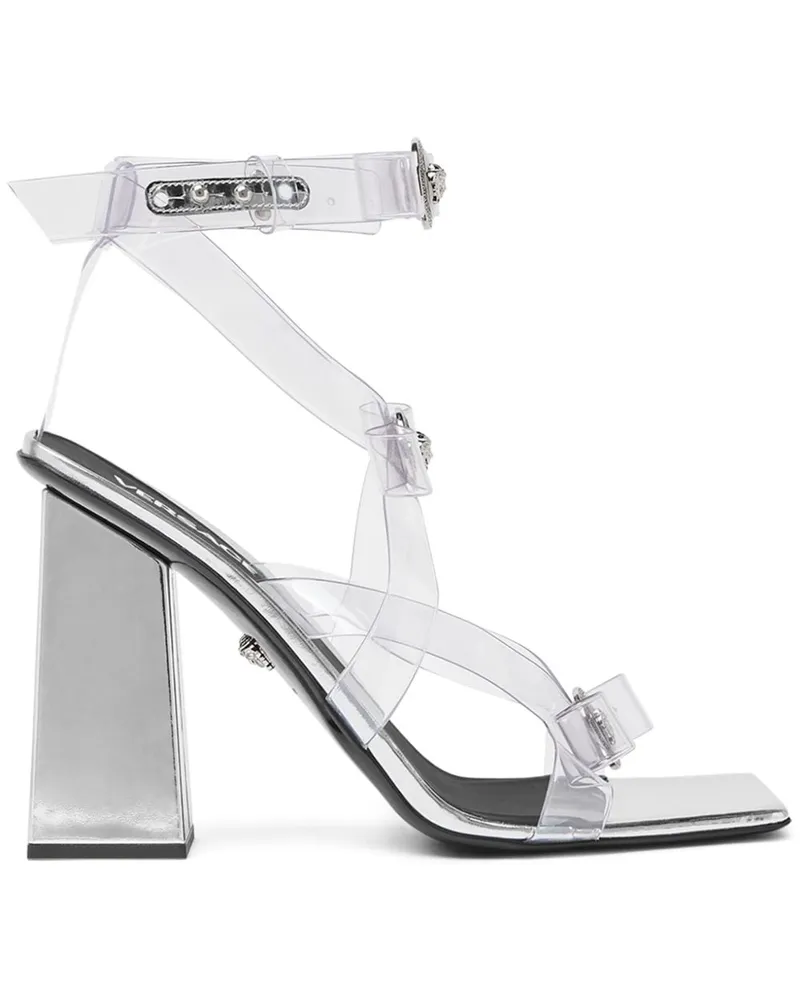 Versace Medusa Sandalen mit Schleife - Silber Silber
