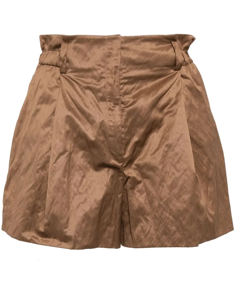 SHIATZY CHEN Plenteous Shorts mit Knitteroptik Braun