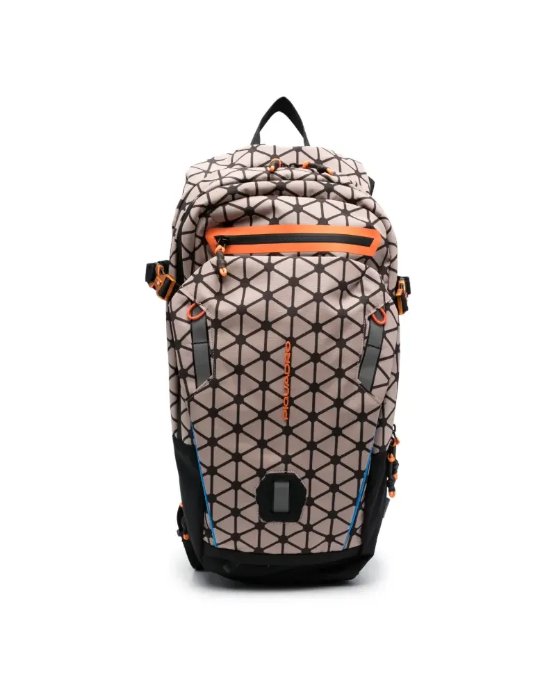 Piquadro Rucksack mit Logo-Prägung - Nude Nude