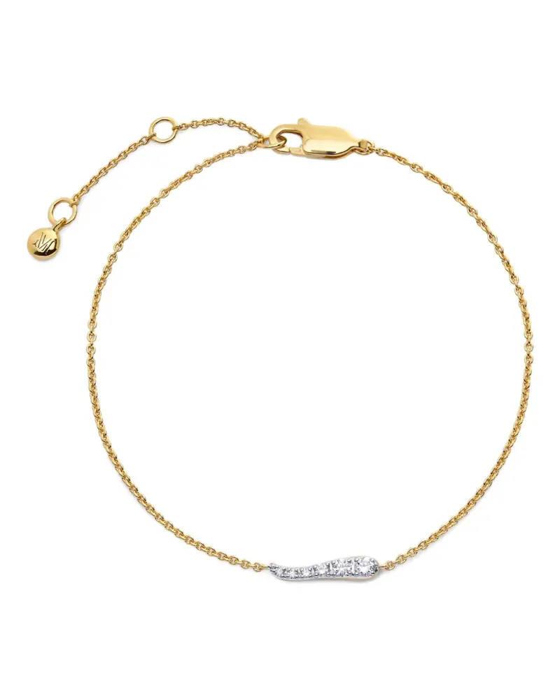Monica Vinader Armband mit Diamanten - Gold Gold
