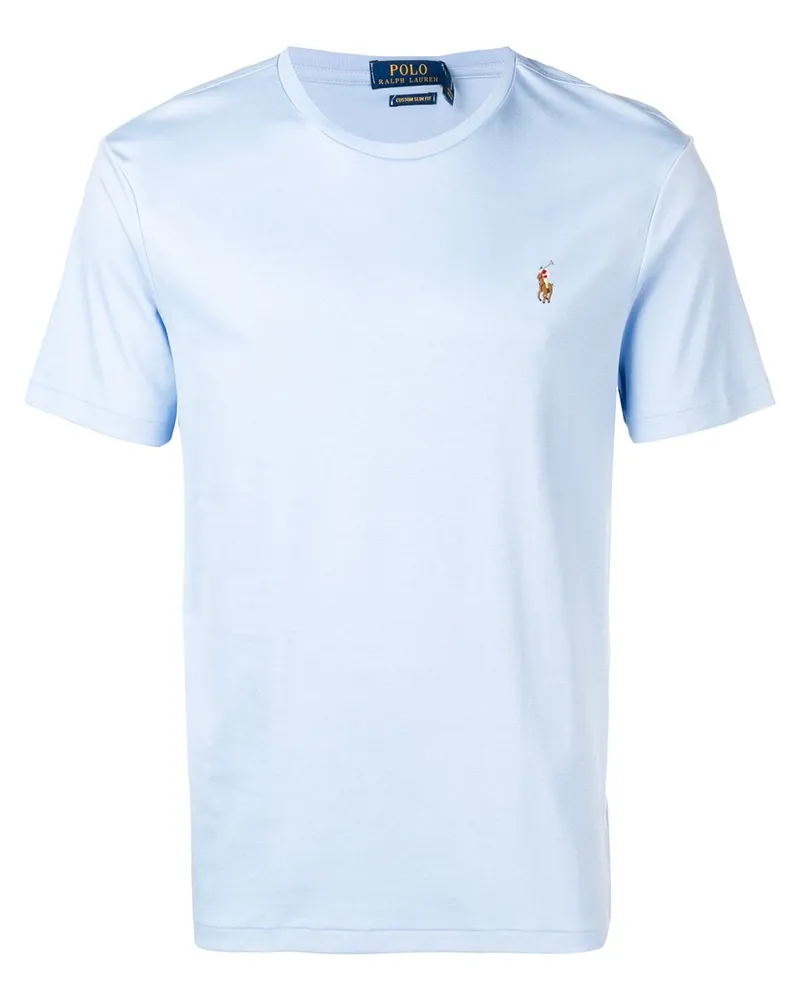 Ralph Lauren T-Shirt mit Logo-Stickerei - Blau Blau