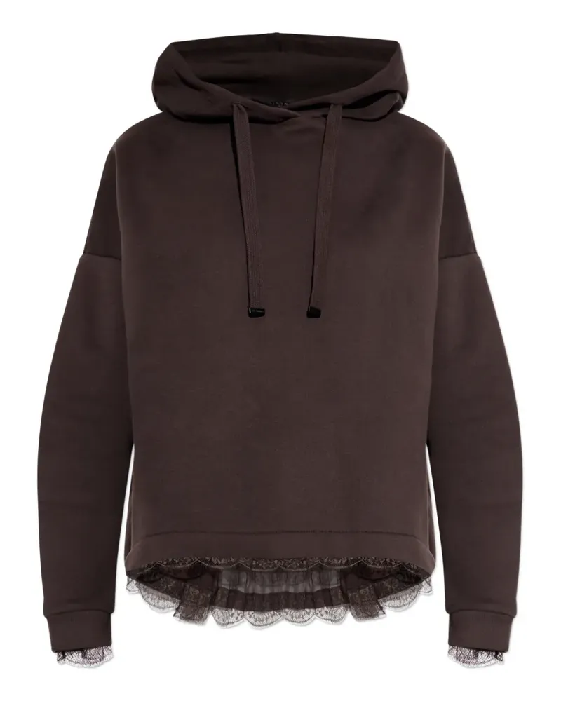 AllSaints Hoodie mit Schnürdetail - Braun Braun