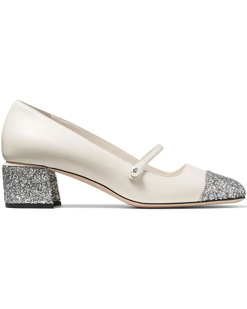 Jimmy Choo Elisa Pumps 45mm - Weiß Weiß